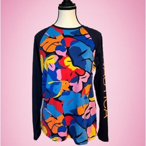 🌺NWOT🌺 Nautica Women's UPF 30+ Long Sleeve Rash Guard Swim Shirt - Size L
